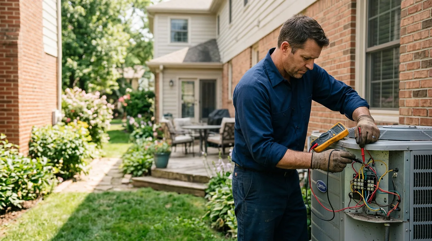 HVAC technician working near Vancourt, TX